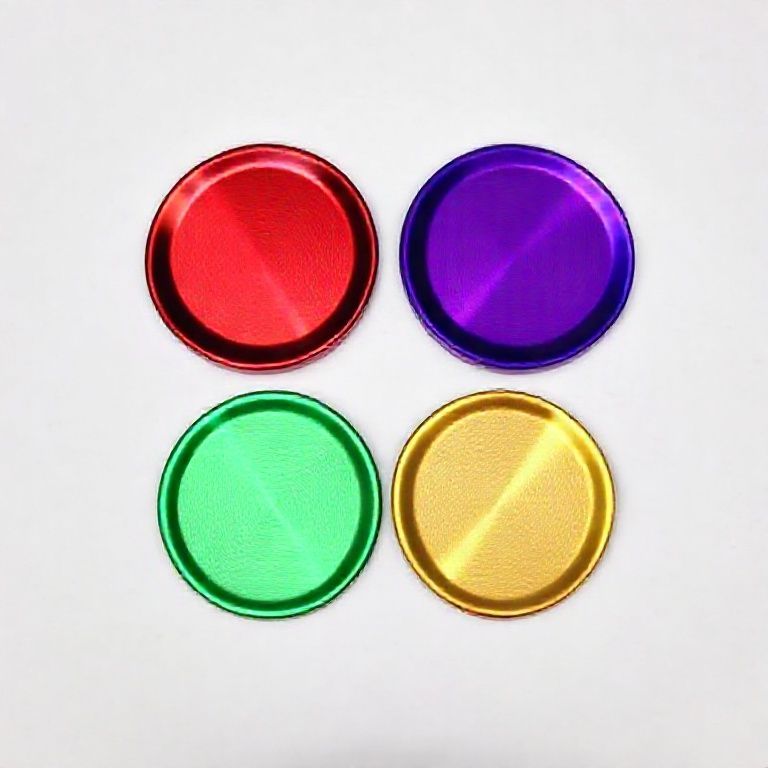 Close-up of a colored finish