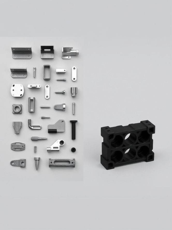 Consolidated parts into a single 3D print