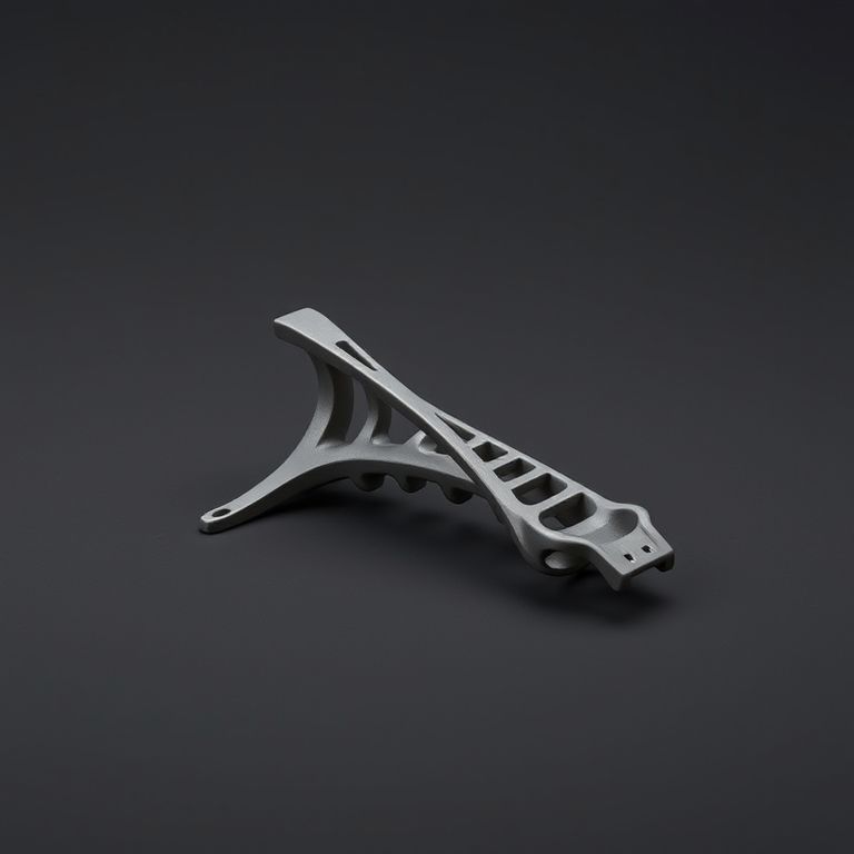 Organically curved and complex part